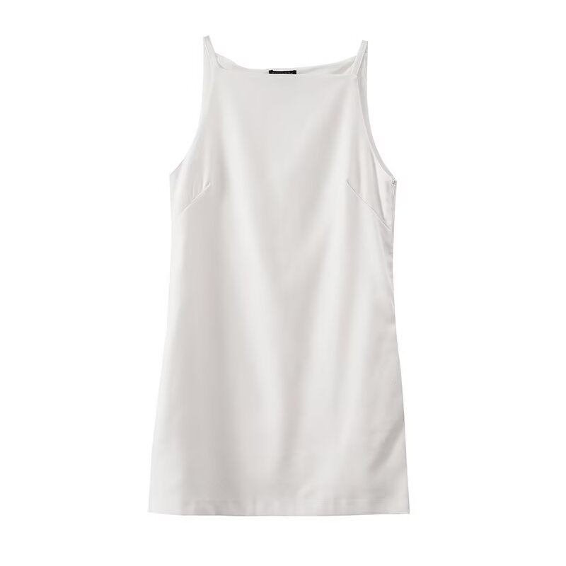 PureLinen Square Neck Mini Dress