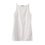 PureLinen Square Neck Mini Dress