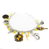 Harri Potter Combination Jewellery Silver Plated Charm Bead Bracelet
