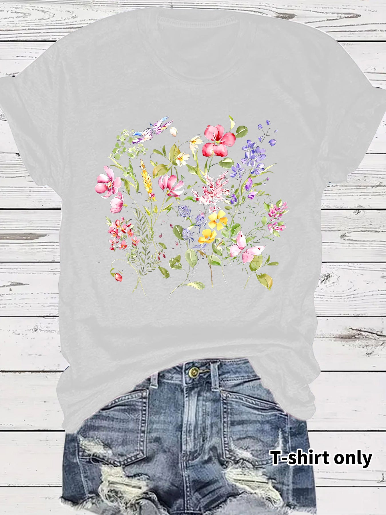 Short sleeved fashion print
