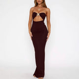 StarSea Slim Fit Backless Hollow Mini Dress