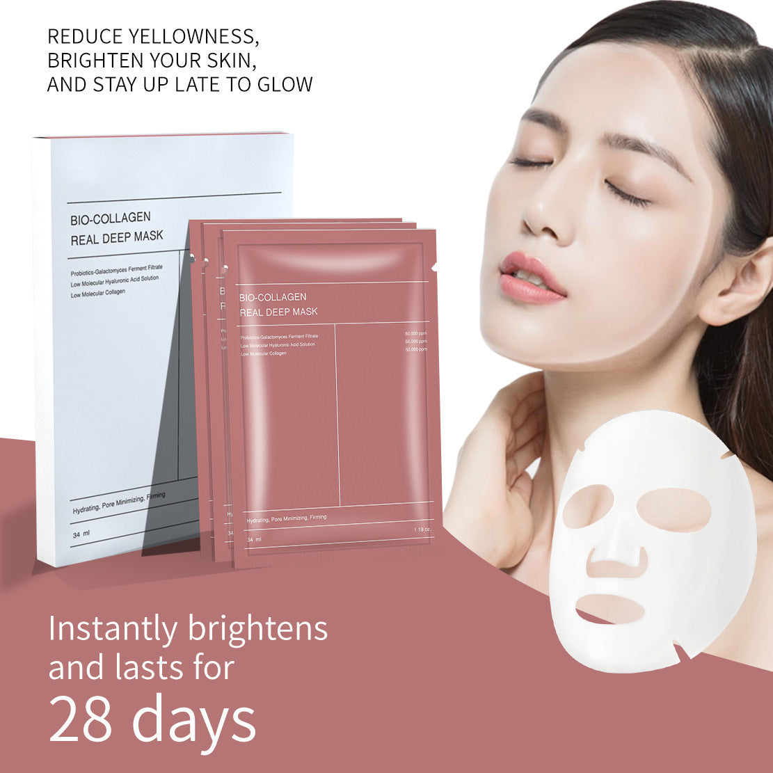 GlowFusion Bio-Collagen Real Mask