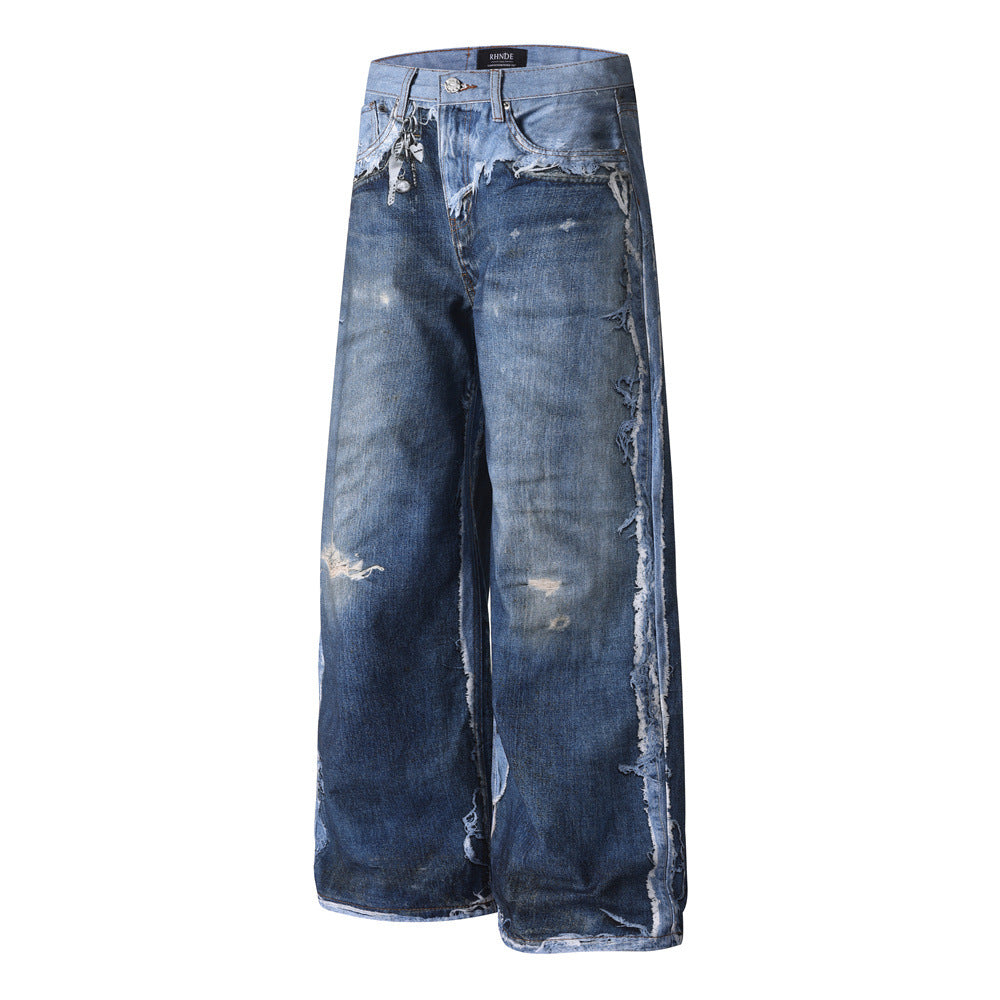 NeoBlock Digital Print Wide Leg Jeans
