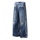 NeoBlock Digital Print Wide Leg Jeans