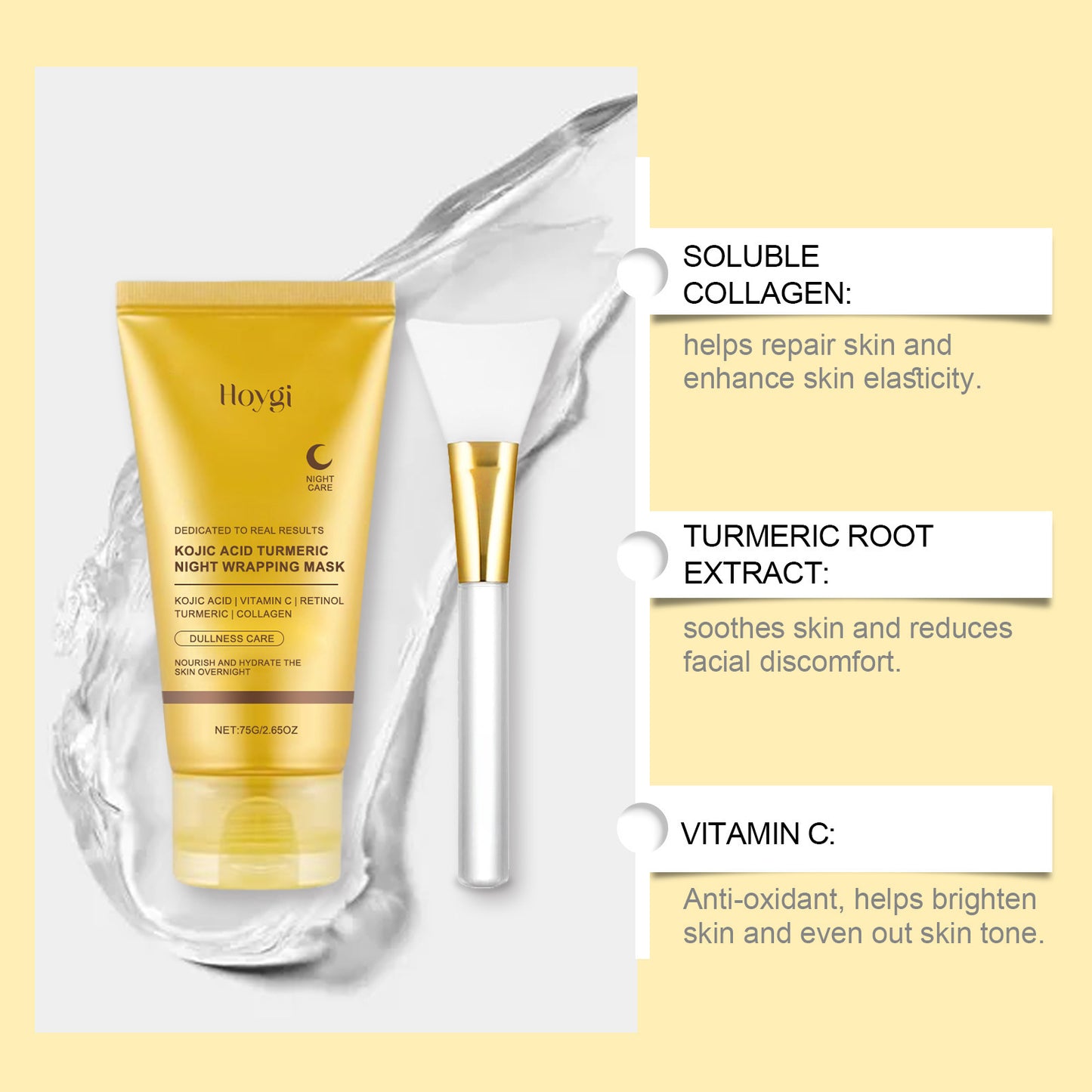 HOYGI Turmeric Glow Peel Mask