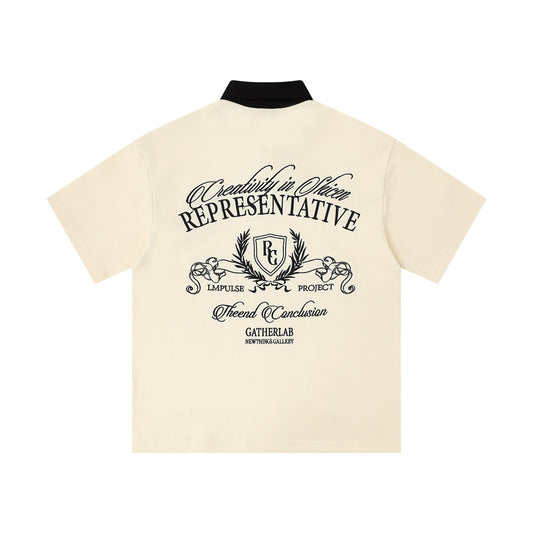 EliteColor Contrast Lapel Polo Shirt