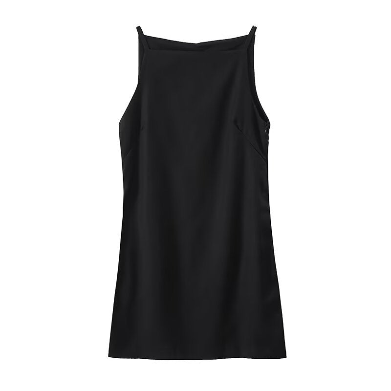 PureLinen Square Neck Mini Dress