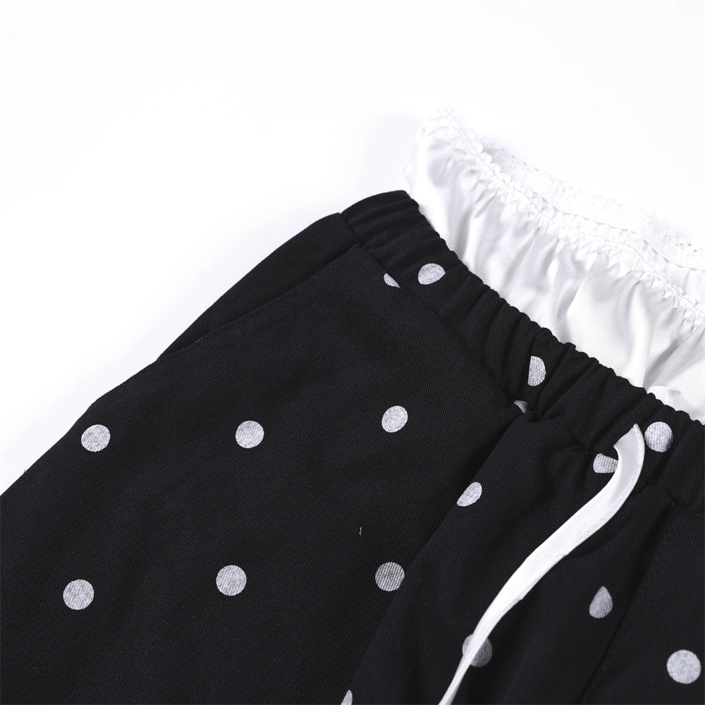 DotVibe Printed Straight Leg Sweatpants
