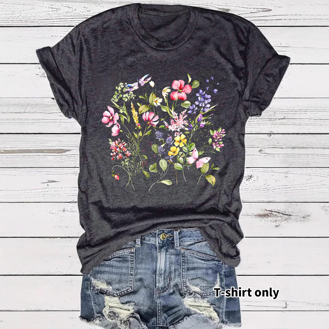 Short sleeved fashion print