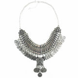 Ztech Collar Coin Necklace & Pendant Vintage Crystal Maxi Choker Statement Collier female Boho Big Fashion Women Jewellery Gifts