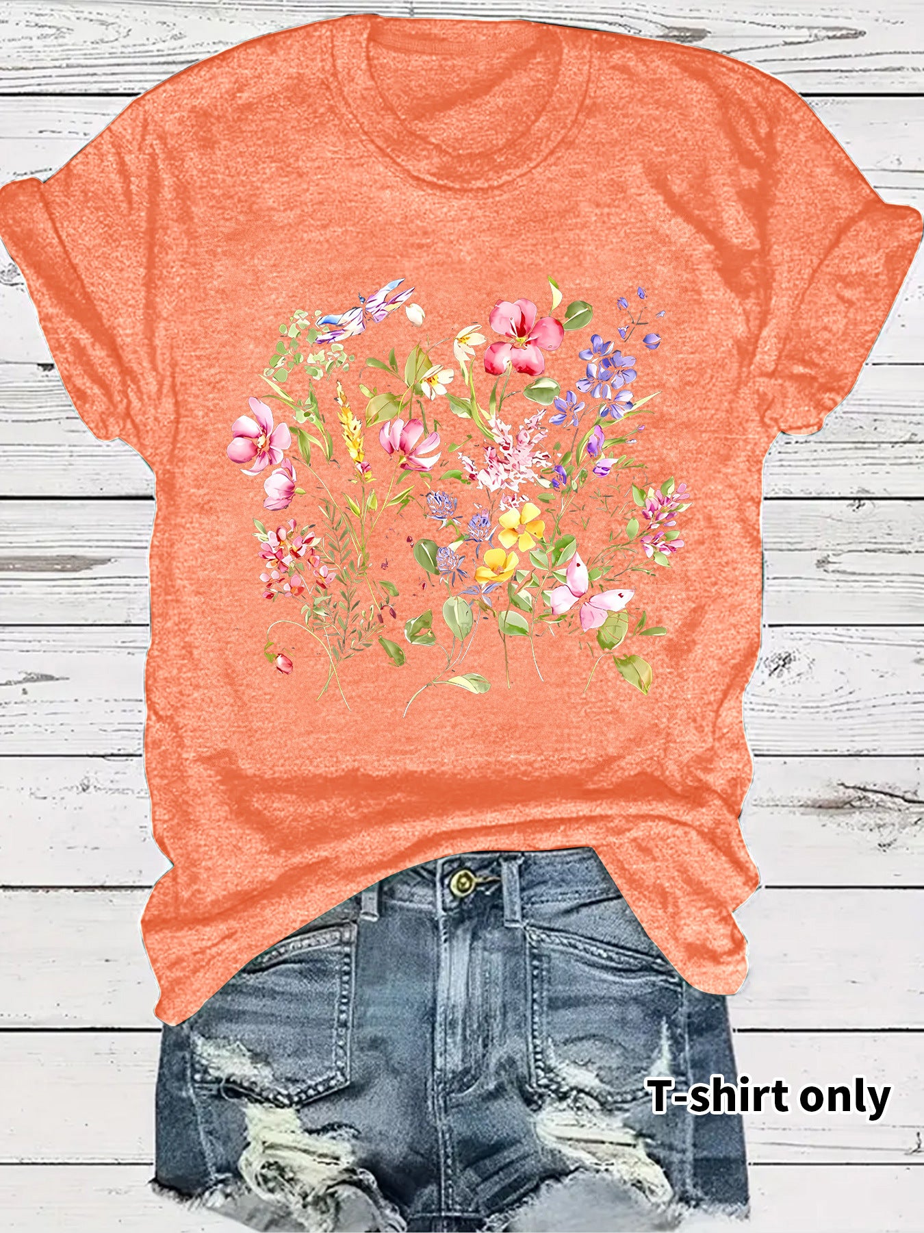 Short sleeved fashion print