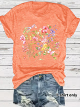 Short sleeved fashion print
