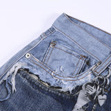 NeoBlock Digital Print Wide Leg Jeans