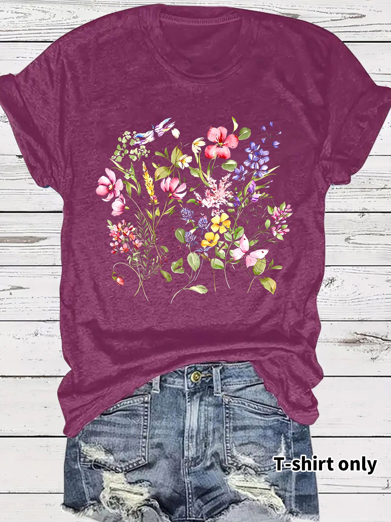 Short sleeved fashion print
