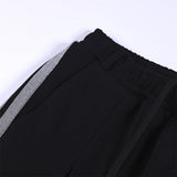 Triple Stripe Loose Straight Leg Sweatpants