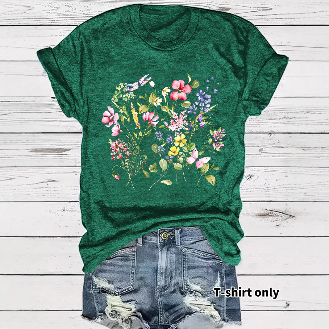 Short sleeved fashion print