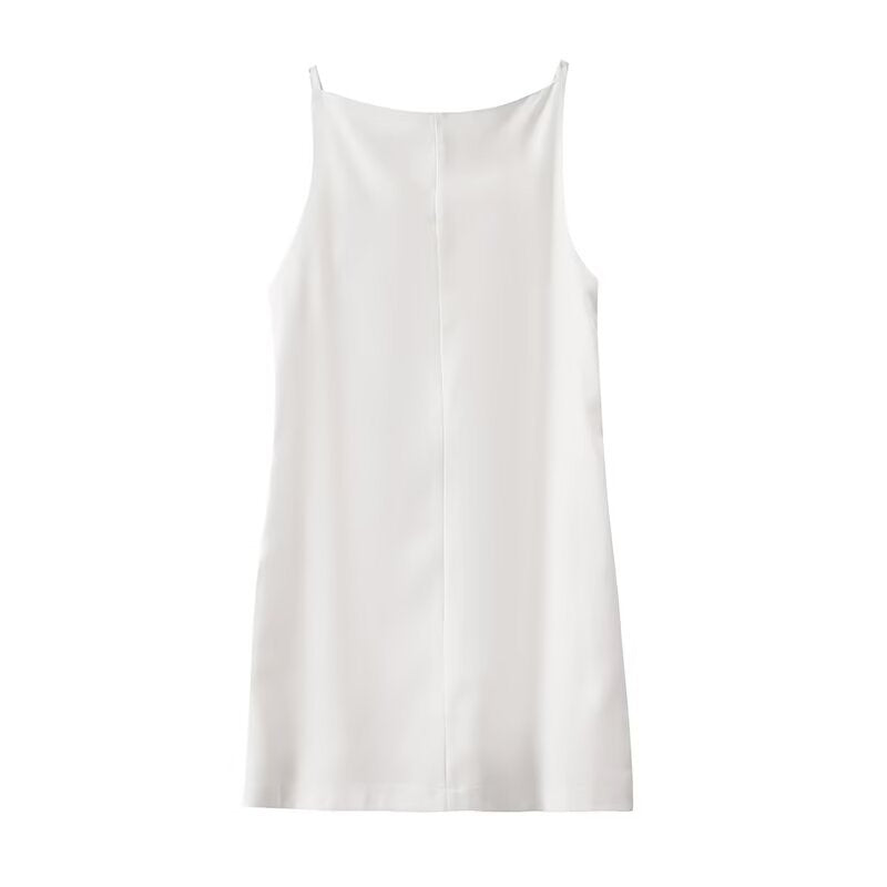 PureLinen Square Neck Mini Dress