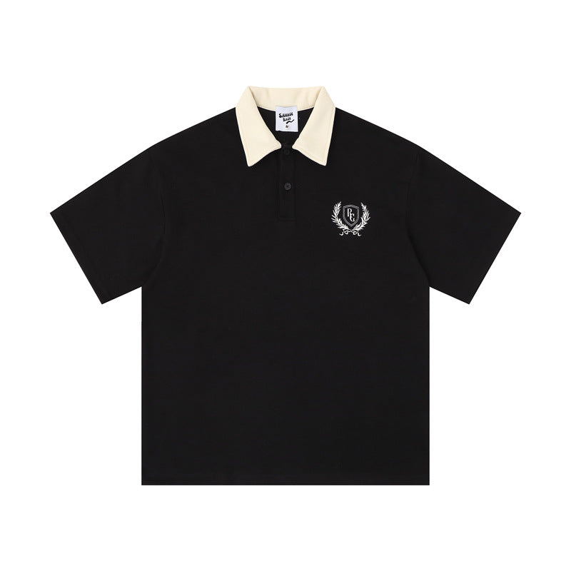 EliteColor Contrast Lapel Polo Shirt