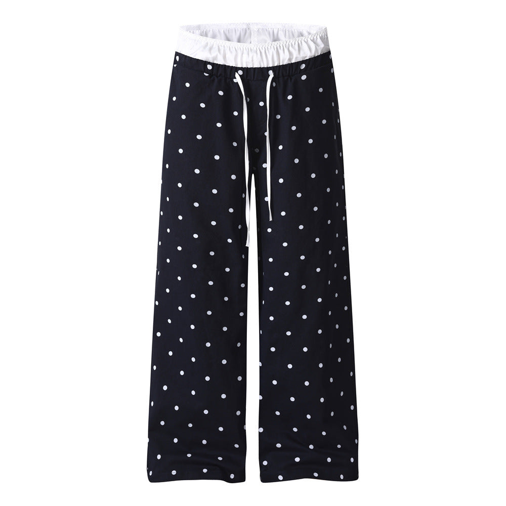 DotVibe Printed Straight Leg Sweatpants