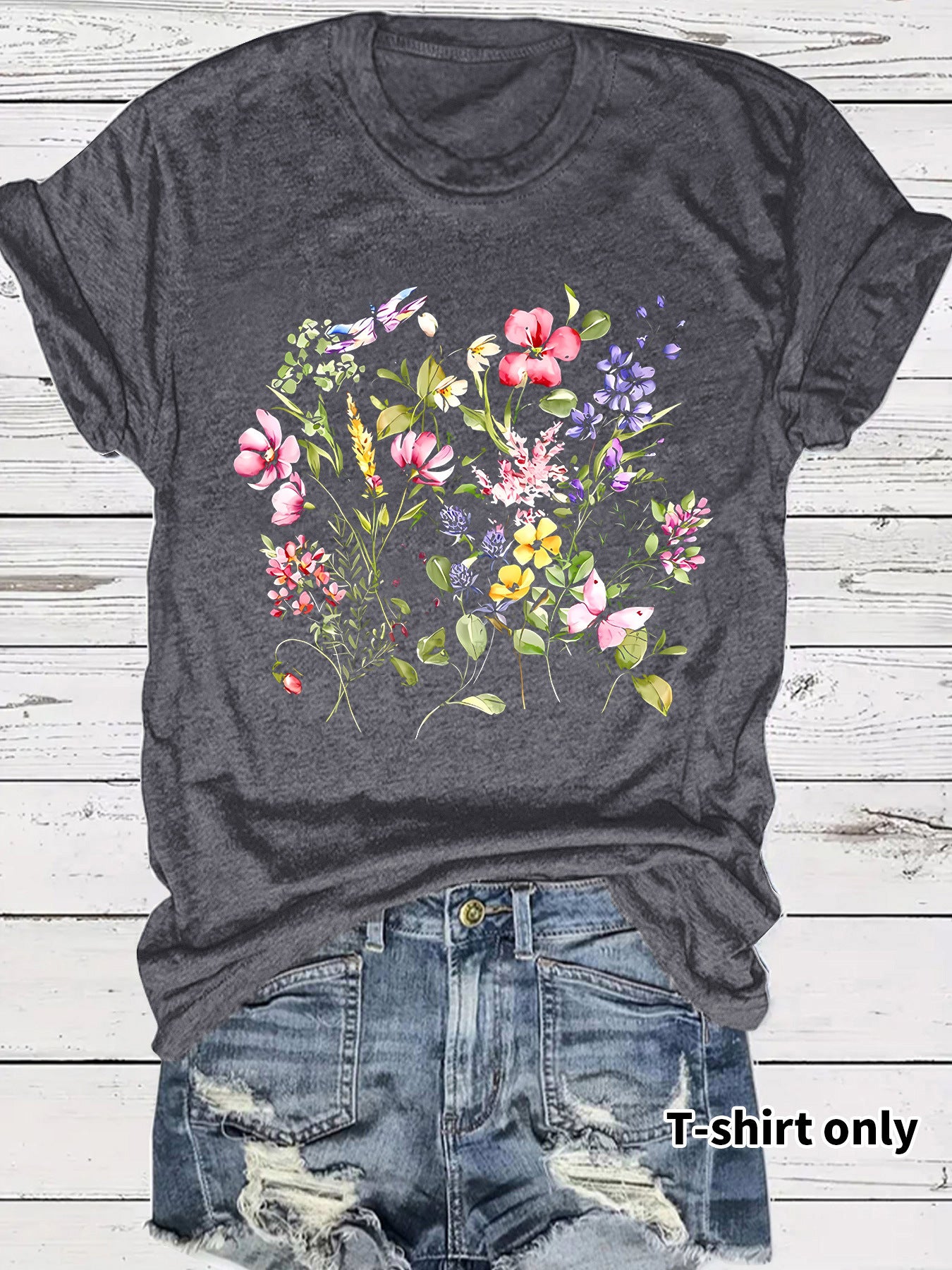 Short sleeved fashion print
