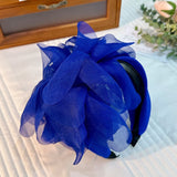 Fashion fabric oversized colorful flower fashion headband