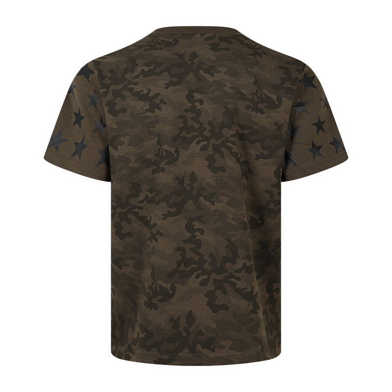CamoFlex Letter Print Short Sleeve Shirt
