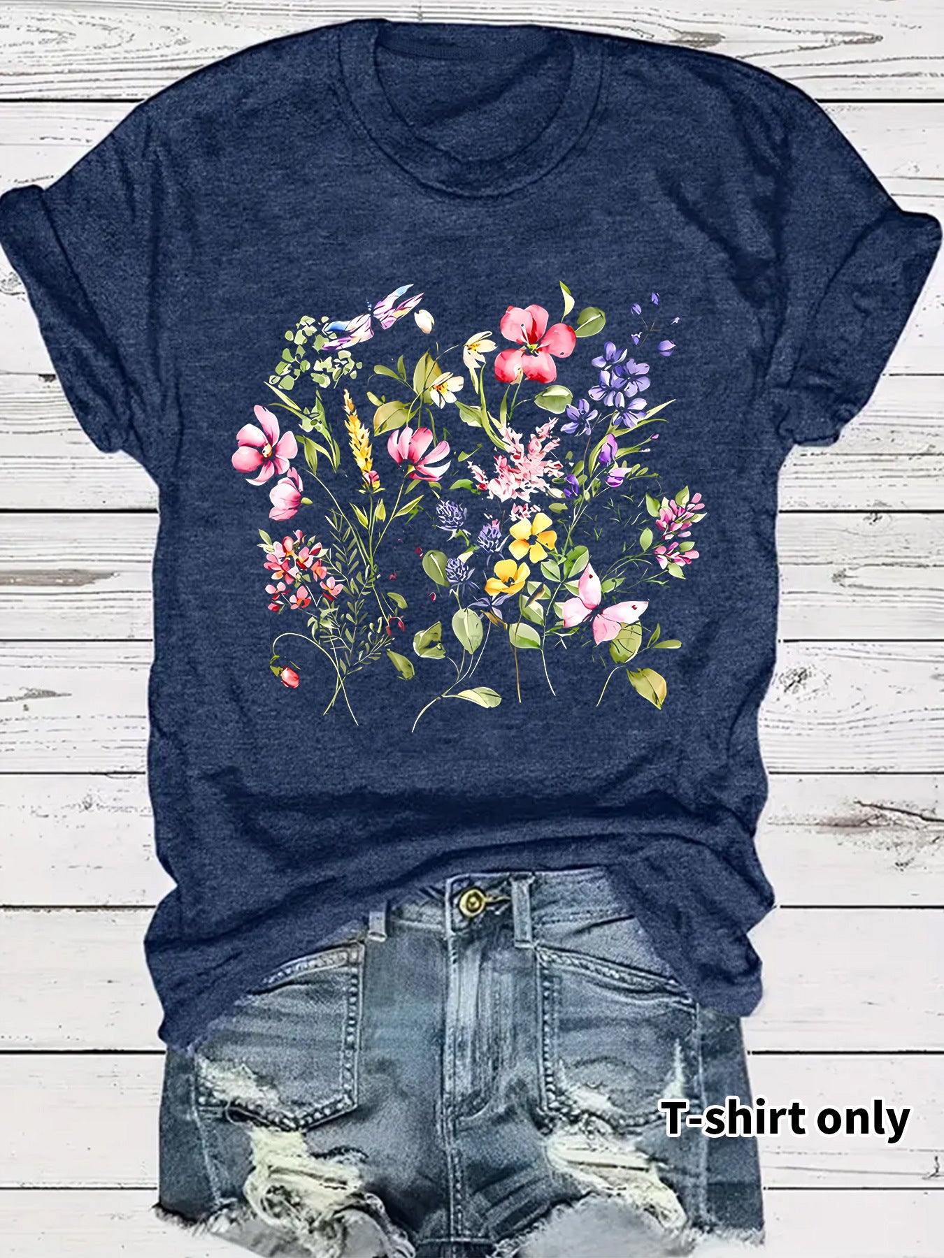 Short sleeved fashion print