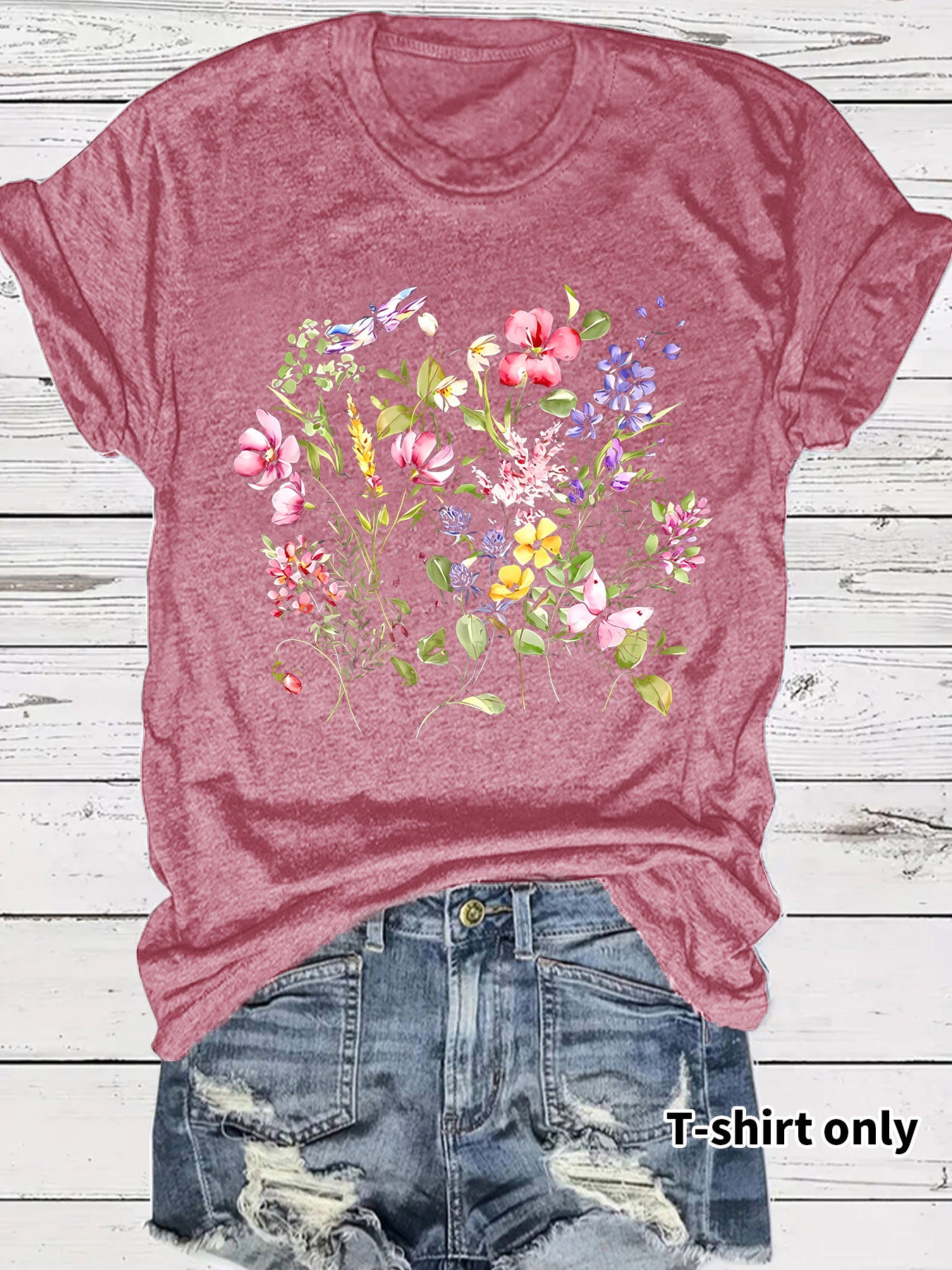 Short sleeved fashion print