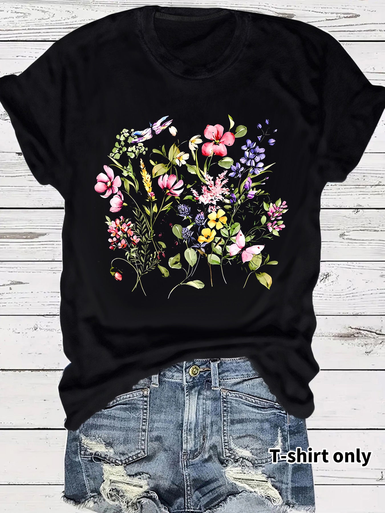 Short sleeved fashion print