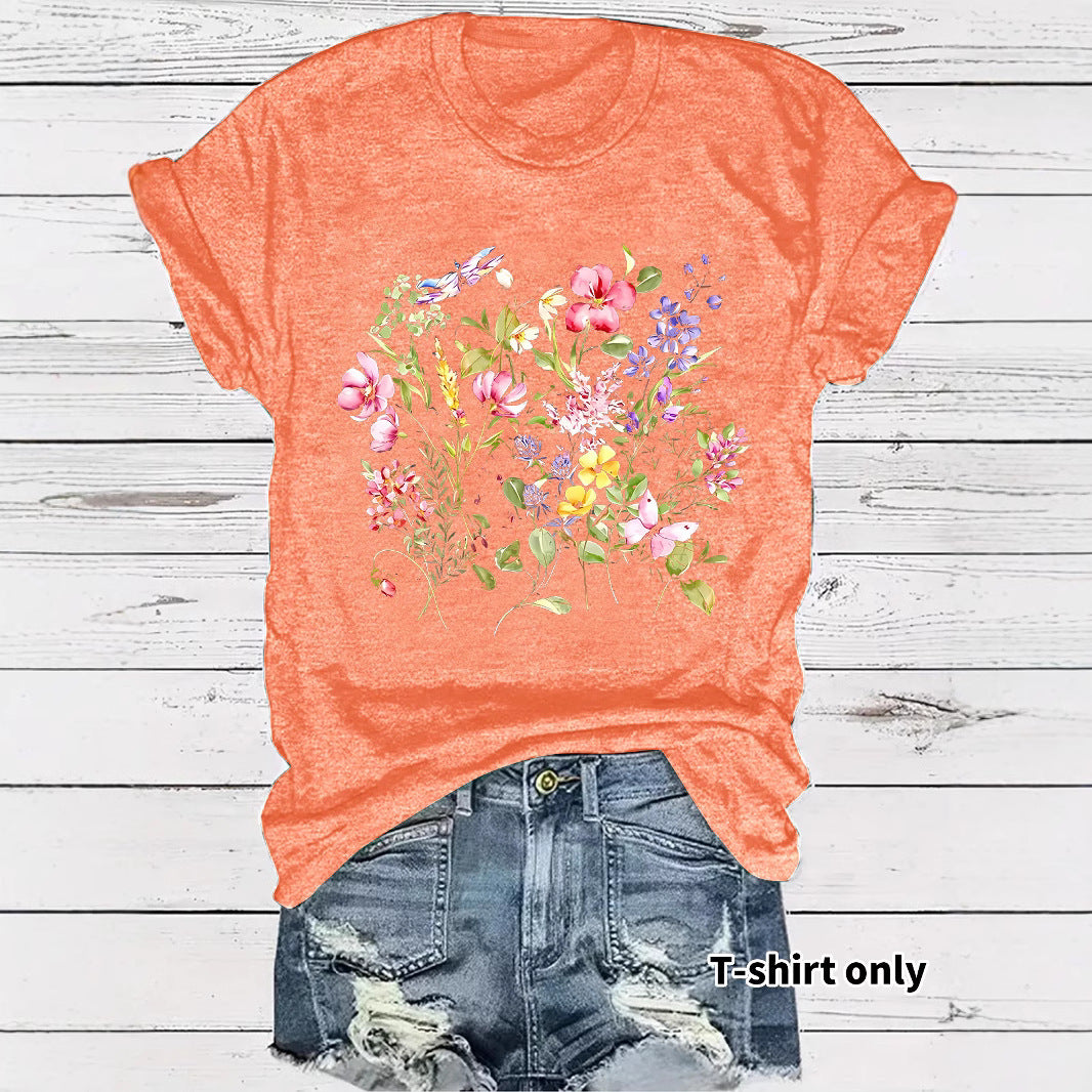 Short sleeved fashion print
