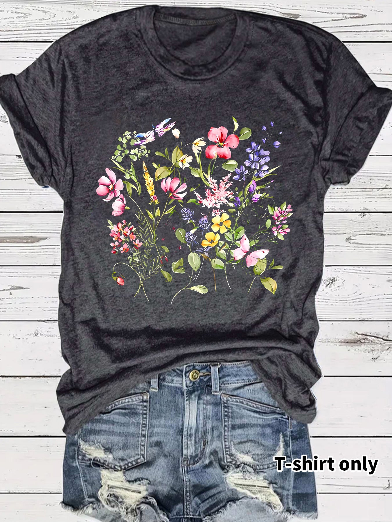 Short sleeved fashion print
