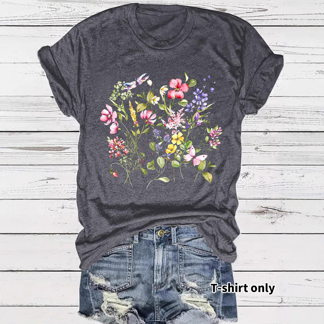 Short sleeved fashion print