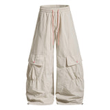 Edge Curve Letter Print Knife Pants