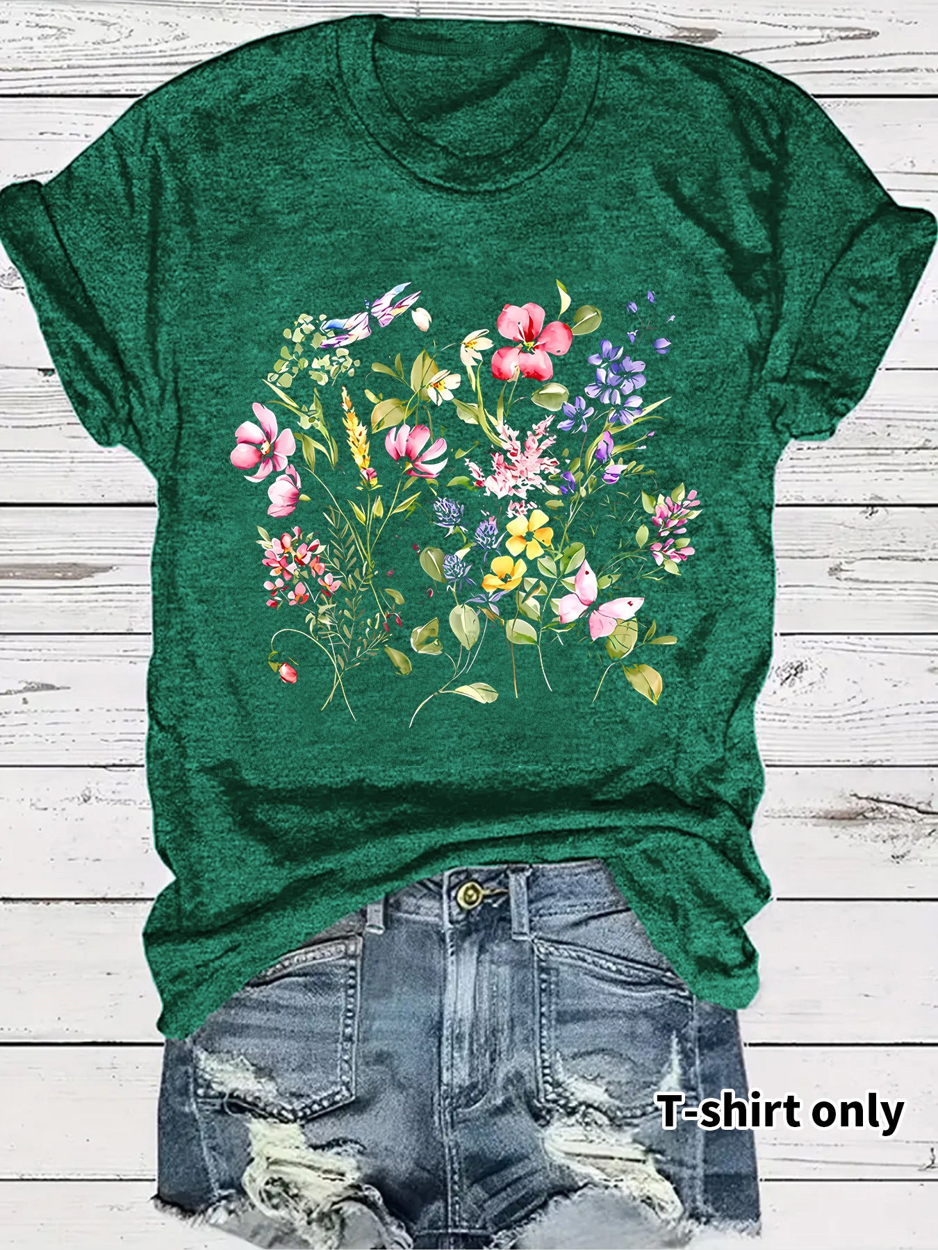 Short sleeved fashion print